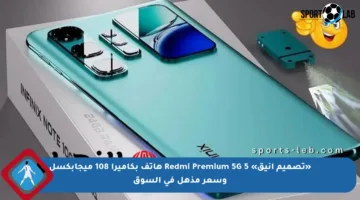 «تصميم أنيق» Redmi Premium 5G 5 هاتف بكاميرا 108 ميجابكسل وسعر مذهل في السوق
